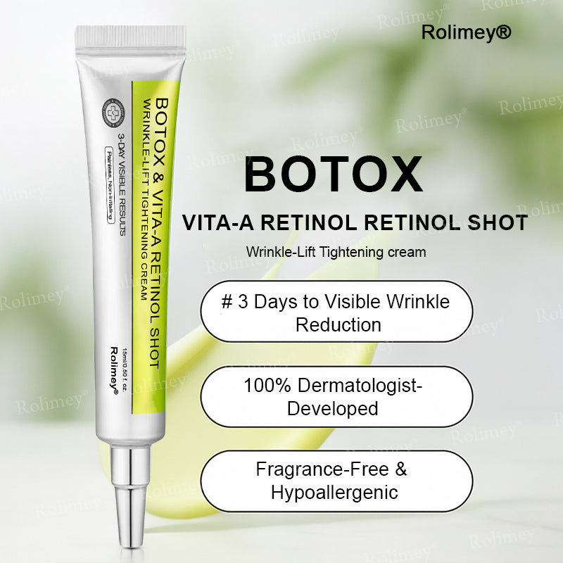 ☘️✨Made and shipped from Canada 💫Rolimey® Botox & Vita-A Retinol Shot Wrinkle-Lift Tightening cream - Last Day Promotion 70% OFF