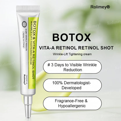 ☘️✨Made and shipped from Canada 💫Rolimey® Botox & Vita-A Retinol Shot Wrinkle-Lift Tightening cream - Last Day Promotion 70% OFF