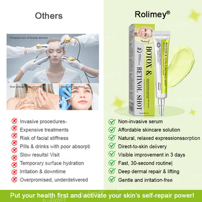 ☘️✨Made and shipped from Canada 💫Rolimey® Botox & Vita-A Retinol Shot Wrinkle-Lift Tightening cream - Last Day Promotion 70% OFF