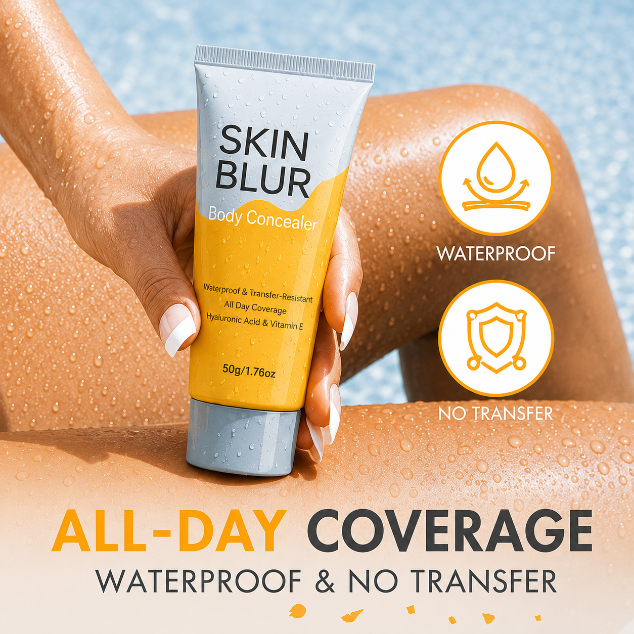 Waterproof Body Concealer Transfer-Resistant