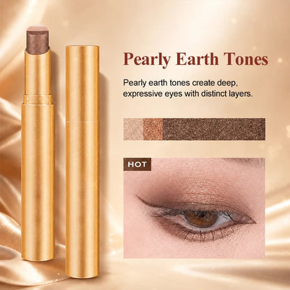 3 in 1 Easy Eyeshadow Stick for Beginners Waterproof Longwear Shimmer Makeup Set