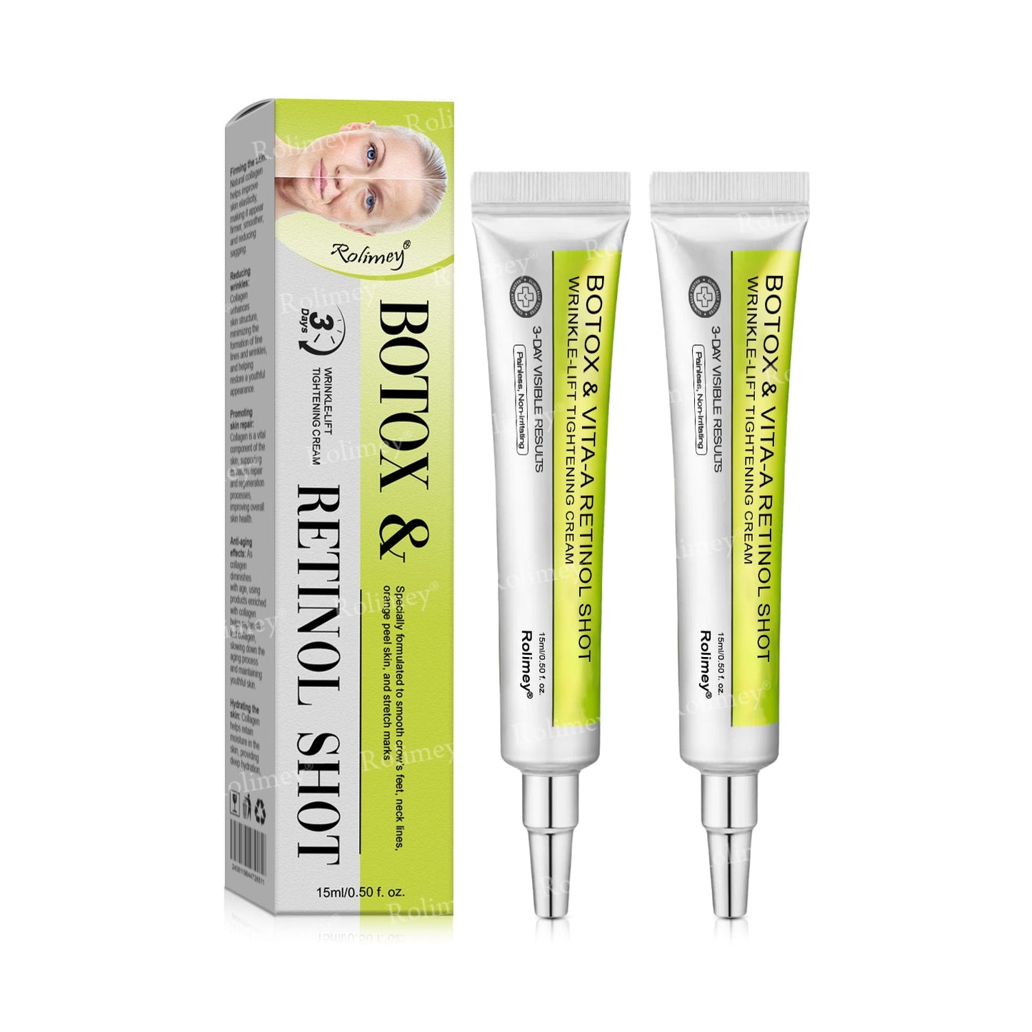 ☘️✨Made and shipped from Canada 💫Rolimey® Botox & Vita-A Retinol Shot Wrinkle-Lift Tightening cream - Last Day Promotion 70% OFF